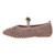 Sapatilha Valentina Tramada Magnólia Flats Nude - Juh Padrão