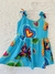 Vestido de amarrar azul celeste borboletas