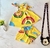 conjunto Amarrar arco-íris amarelo