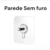 GANCHO ADESIVO PENDURE SEM FUROS COM PINO P/ PAREDE 6CMX6CM (7022) - loja online