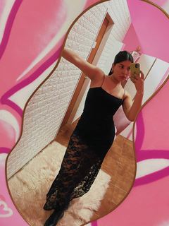 Vestido largo encaje - tienda online