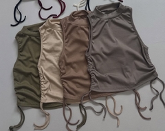Musculosas básicas con frunce - M&M Clothing