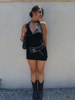 Vestido buche calado
