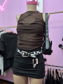 Muscu Micro Tul Choco Frunce