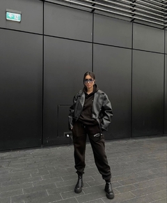 Campera cuero over - comprar online