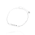 Pulseira Plaquinha Personalizada - Banhada a Prata - comprar online