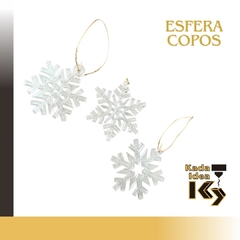 Esferas de Copo de Nieve (3 Piezas)