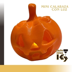 Calabaza con luz