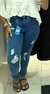 Calça jeans destroyed