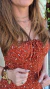 VESTIDO CAMPONESA TERRACOTA - loja online