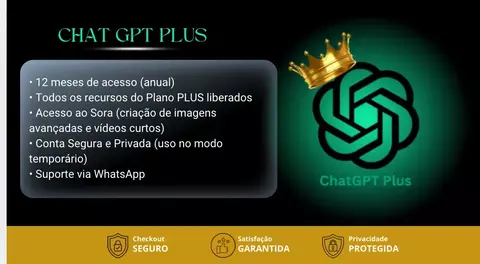 ChatGPT Plus 5.0 - Conta Compartilhada - ANUAL - comprar online