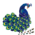 Pavão Azul e Amarelo