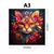 Retrato Gato com Flores - loja online