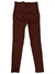 CONJUNTO ACANALADO CON CROP TOP MARRON