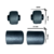 KIT 4 BUCHA BANDEJA DIANTEIRA FUSION TITANIUM REFIL SUPORTE 13/19 na internet