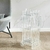 4 Mesas de acrilico plegables de servicio ROUND CLEAR cuadrada con base - Brang