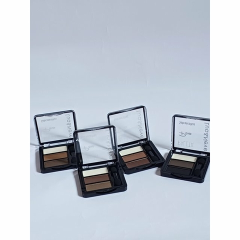 palete sombrancelha lua e neve 3 cores