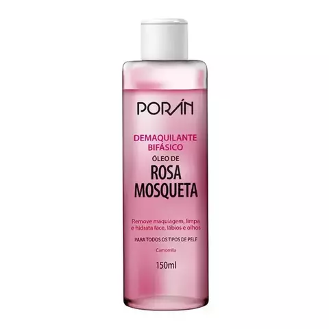 Demaquilante Bifásico Rosa mosqueta Poran