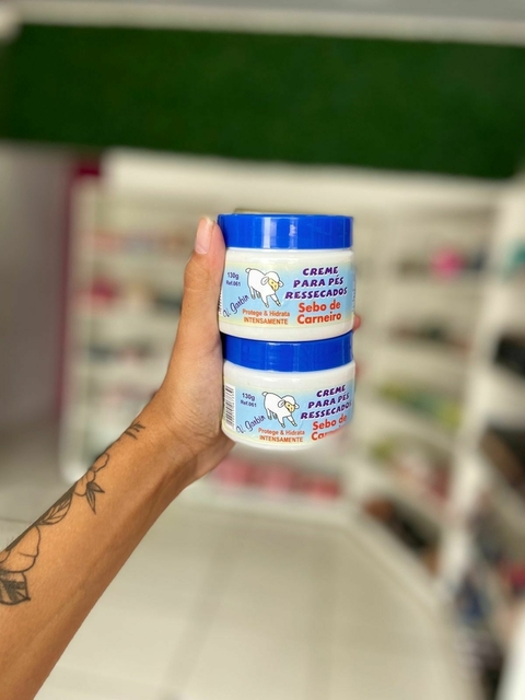 Creme para Pés Ressecados Sebo de Carneiro