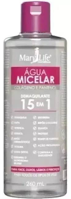 Água Micelar Colágeno e Pantenol Mary Life