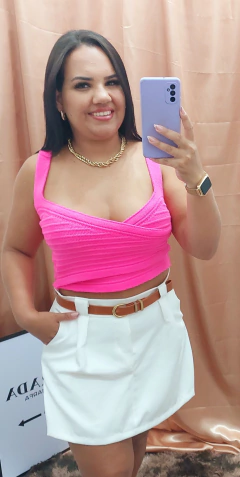 Cropped tricô - comprar online