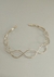 choker dourada na internet
