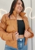 Jaqueta Puffer Couro - comprar online