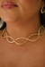 choker dourada