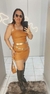 vestido couro ecologico - Bella's pinkfeminina