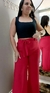 calça pantalona com cinto - loja online