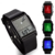Relógio eletrônico masculino LED com pulseira ajustável, à prova d'água, iluminação noturna e design esportivo moderno.