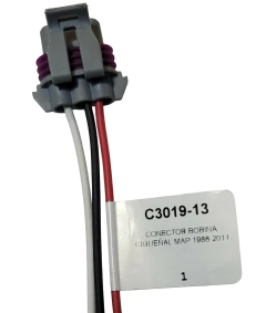 12301913 CONECTOR 3 TERMINALES BOBINA CHEVROLET CIGUEÑAL, MAP 1988-2011 301913 - AUTOPARTES ELECTRICAS RAGA