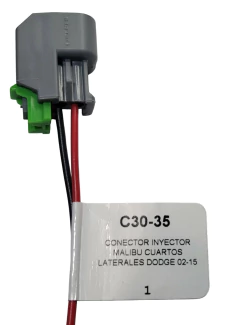 123035 CONECTOR 2 TERMINAL INECTOR CHEVROLET, DODGE 02-15 MALIBU CUARTOS LATERALES 3035 en internet