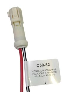 125082 CONECTOR 2 TERMINALES REDONDA SENSOR DE VELOCIDAD Y ABS FORD 00-10 AUDI 92-98 5082 - AUTOPARTES ELECTRICAS RAGA