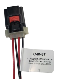 124087 CONECTOR 4 TERMINALES CHRYSLER ACTUADOR DE COMPUERTAS AIRE DEMULTIPLE DE ADMISION 4087 en internet