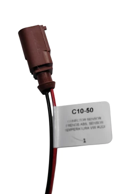121050 CONECTOR 2 TERMINALES MACHO FRENO ABS SENSOR TEMPERATURA VOLKSWAGEN AUDI 1050 - AUTOPARTES ELECTRICAS RAGA