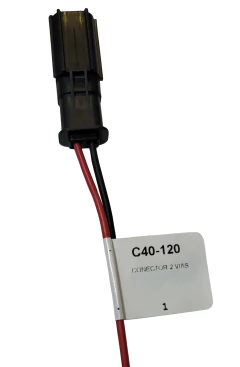 1240120 CONECTOR 2 TERMINALES CHRYSLER 40120 - AUTOPARTES ELECTRICAS RAGA