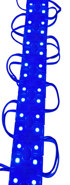 0600425 MODULO 4 LEDS CUADRADO LUZ AZUL TIRA 004425 - comprar en línea