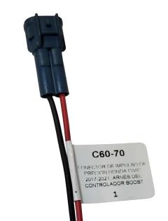 126070 CONECTOR 2 TERMINALES REDONDA IMPULSO DE PRECION HONDA CIVIC 2017-2021 ARNES DELCONTROLADOR BOOST 6070 - AUTOPARTES ELECTRICAS RAGA