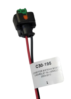 1230195 CONECTOR 2 TERMINALES SISTEMA BOSCH CHEVROLET SILVERADO 2003-2010 30195 - AUTOPARTES ELECTRICAS RAGA