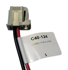 1240124 CONECTOR 2 TERMINALES CHRYSLER 40124 - AUTOPARTES ELECTRICAS RAGA