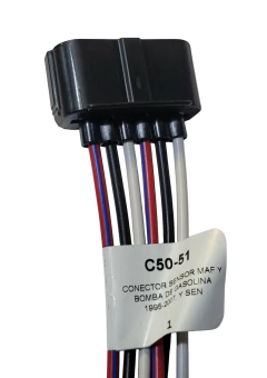 125051 CONECTOR 6 TERMINALES SENSOR MAF Y BOMBA GASOLINA 1995-2007 5051 - AUTOPARTES ELECTRICAS RAGA