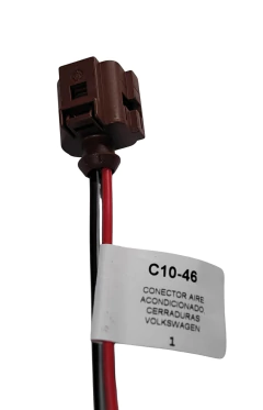 121046 CONECTOR 2 TERMINALES AIRE ACONDICIONADO VOLKSWAGEN CERRADURA 1046 en internet