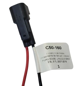 1250160 CONECTOR 2 TERMINALES COMPRESOR DE A/C 10S20C FORD EDG, LINCOLN 50160 - AUTOPARTES ELECTRICAS RAGA
