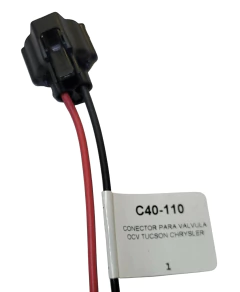 1240110 CONECTOR 2 TERMINALES PARA VALVULA OCV TUCSON CHRYSLER 40110 - AUTOPARTES ELECTRICAS RAGA