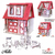 Kit Casa boneca escala Barbie garagem Milla RUBRUM 18 MOV RB