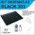 Kit Desenho Técnico Engenharia Arquitetura Prancheta A3 PRETA Par Esquadros 32 cm Cis 303 Regua 30