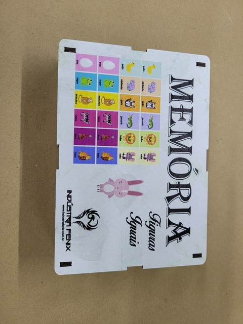 JOGO DE MEMÓRIA 54 PEÇAS EM MADEIRA (QUE FORMAM 27 PARES)