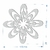 Gabarito margarida flor patchwork fuxico régua molde acrilic - comprar online