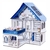 KIT CASA DE BONECAS COM 29 MOVEIS CINDY LAZULI - DARAMA